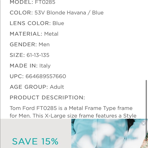 Authentic Tom Ford sunglasses - Picture 6 of 6